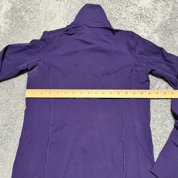 Lululemon In Stride Jacket Womens 4 Full Zip Purple Thumbholes ** - Picture 7 of 7